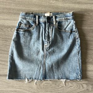 WILFRED FREE JEAN MINI SKIRT